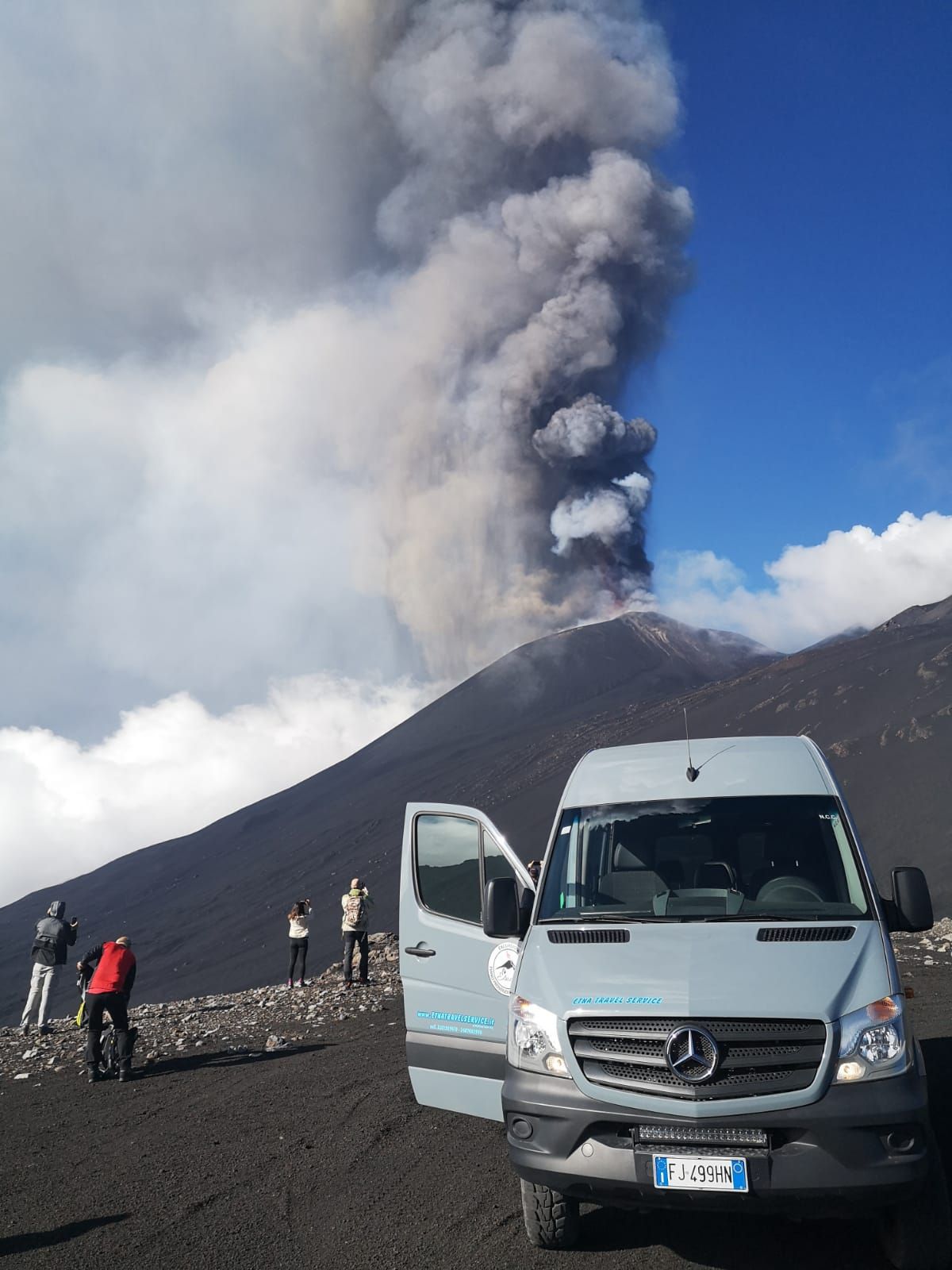 Camping Gole Alcantara uitzicht Etna